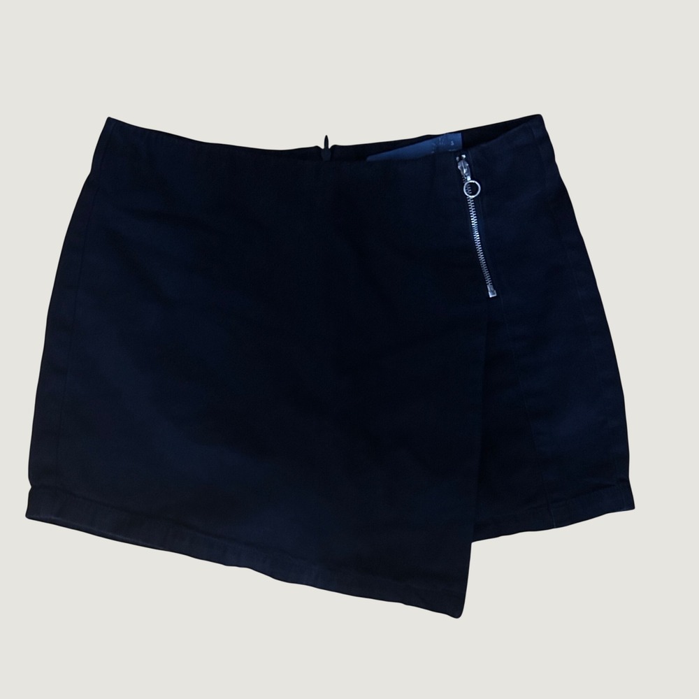 Indigo Rising Skort Jorts 100% Cotton S Black Jean Denim Grunge Alt Streetwear